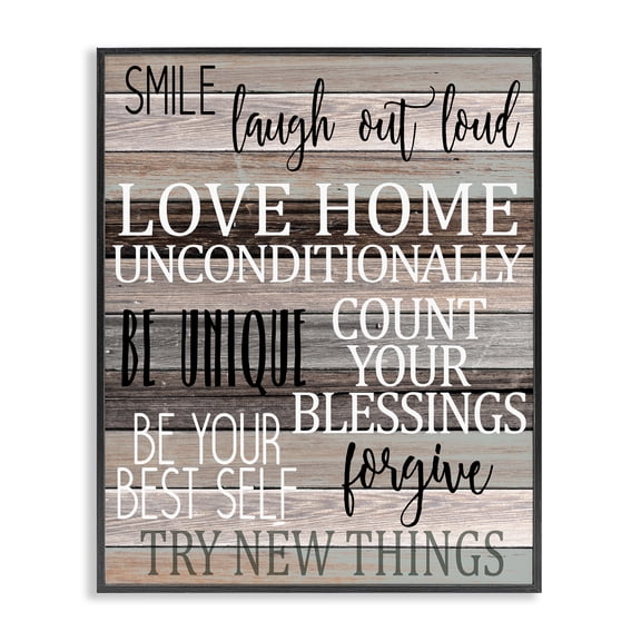 Stupell Industries Farmhouse Inspirational Be You Phrases Black Framed Giclee Art, 11 x 14, by Kim Allen