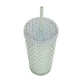 thumbnail image 5 of (4 pack) Your Zone 16 Ounce Plastic Textured Iridescent Tumbler, Green, 5 of 7