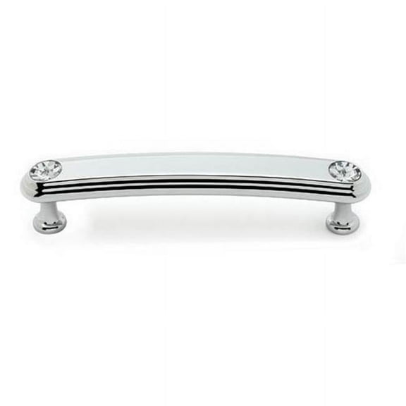 96 mm Bellagio Pull, Polished Chrome & Crystal