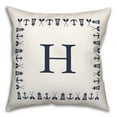 thumbnail image 2 of Creative Products Nautical Monogram - H 18x18 Indoor / Outdoor Pillow, 2 of 3