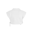 thumbnail image 5 of SAYOO Women Lapel Vest with Side Adjustable Strap, Navel Short Casual Style Pocket Decoration Clothing, 5 of 9