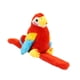 thumbnail image 4 of Juguete de peluche de loro Hugo pulsera de bofetada rojo, 4 of 10