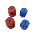 thumbnail image 1 of Puerto de carga de CA Macarena Tapa de aire acondicionado azul Rojo R134a 13 mm Marrón paquete de 4, 1 of 7