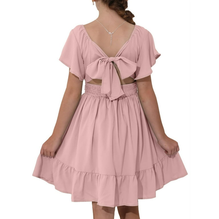 TQWQT Light pink Dresses for Girls Off Shoulder Plain Boho Dresses Square Neck Size Cute Girls Dresses Tween Girls Clothes Kids Summer Outfits - Walmart.com TQWQT Light pink Dresses for Girls Off Shoulder Plain Boho Dresses Square Neck Size Cute Girls Dresses Tween Girls Clothes Kids Summer Outfits - Walmart.com