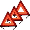 thumbnail image 1 of Triangle Réfléchissant d'Avertissement Triangle d'Urgence Kits de Triangle de Sécurité Routière (Ensemble de 3) Ensemble de 3, 1 of 5