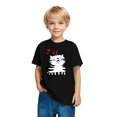 thumbnail image 3 of RXIRUCGD 2025 Vêtements d'Été pour Enfants T-shirt Imprimé Mode Mignon Col Rond Manches Courtes, 3 of 5
