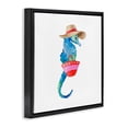 thumbnail image 3 of Stupell Industries Eclectic Seahorse in Beach Hat Black Floating Frame Canvas Art, 18 x 18, by Lanie Loreth, 3 of 8