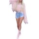 thumbnail image 1 of TRKIYQC Suéter recortado para mujer, prendas de punto cortas con borlas y cuello redondo de manga larga de color liso, suéteres de punto con ombligo TRKIYQC moda, 1 of 9