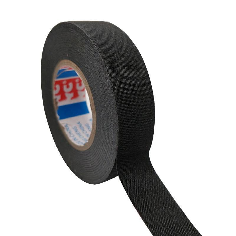 DOYOUNG Automotive Wiring Harness Cloth Tape, 25M High Temp Wire Harness Wrapping Tape, Black