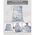 thumbnail image 7 of Blue Flower Plant Pillow Covers Standard Size 2 Pack, Retro Country Tree Branch Leaves Soft Bed Throw Pillowcases Breathable Cooling Long Lumbar Body Pillow Sham Cover for Bed Sofa 20''x26'', 7 of 7