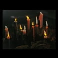 thumbnail image 2 of Northlight LED Lighted Flickering Candles with Fall Leaves Canvas Wall Art 11.75" x 15.75", 2 of 5