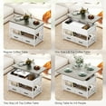 thumbnail image 4 of HOMCOM Lift Top Coffee Table, Center Table with Hidden Compartments, Grey, 4 of 10