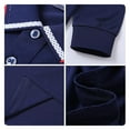 thumbnail image 5 of 100% Silk Cotton Long Sleeve Men's Polo Shirt, 5 of 10
