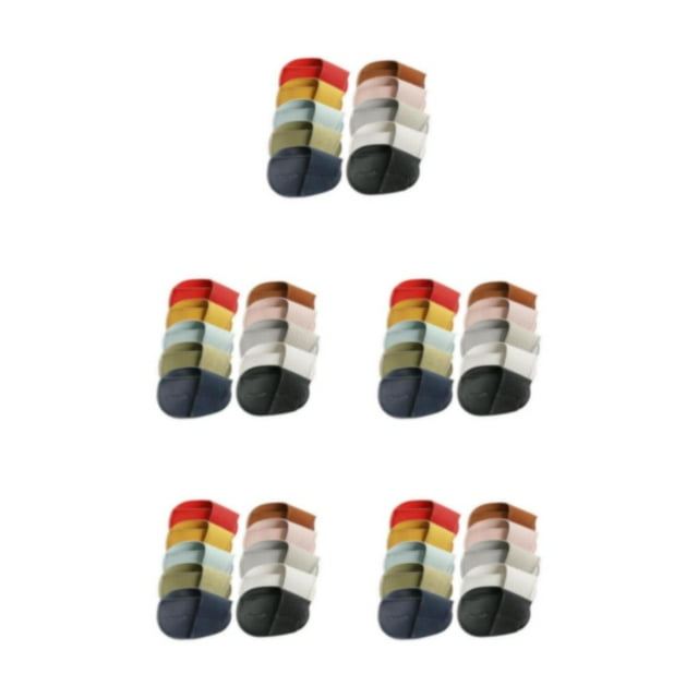 Thinsony Golf Head Covers PU Portable Protector Travel Athlete Golf for Training Multi Color Large 10 Pcs 5Set
