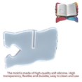 thumbnail image 2 of El Molde De Epoxi De Cristal Diy Es Flexible Y Duradero Por La Estantería Eid Al-Fitr Estante Para Libros Soporte En Forma De X Soporte De Música Para Piano Molde De Silicona Kearding HA019598-00, 2 of 7