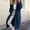 F-193Blue, variant on ZHOGXU Women's Cardigan With Pocket Long Sleeve Open Front Solid Color Knit Comfortable Loose Fit Coat Jacket For Casual Daily Wear Blue L