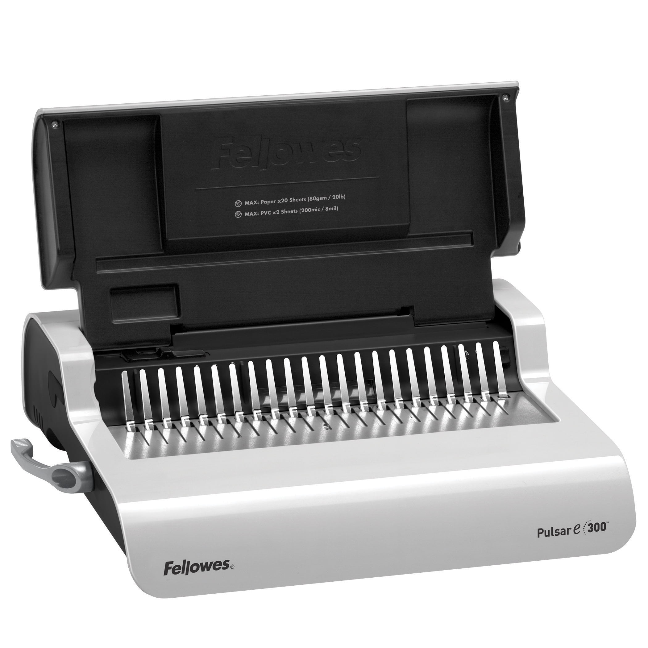 Fellowes Mfg. Co. Pulsar E Electric Comb Binding System, 300 Sheets, 17 x  15 3/8 x 5 1/8, White