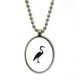 thumbnail image 1 of Black Grey Heron retrato animal Collar Colgante de cadena vintage Colección de joyas colgantes Unbranded M, 1 of 3