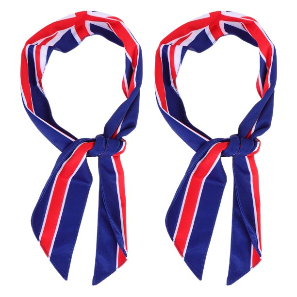 2 pañuelos elásticos para la cabeza para hombre y mujer, con estampado de bandera británica, para deportes, tenis, baloncesto, correr y entrenar.