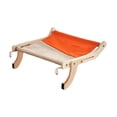thumbnail image 3 of Percha para ventana de gato,Cat Window Perch para gatos de interior grande,Estantes de la cama del asiento de la ventana de la hamaca del montaje del salón,Balcón de cama de azul y naranja Fernando Percha para ventana de gato, 3 of 8