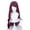 3139-2, variant on Women Burgundy Long Straight Costume Wig, 35.4 Inch Braided Stylable Synthetic Wig, Matte High‑Temp Wig for Halloween Cosplay, Themed Party Dress‑up