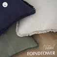 thumbnail image 4 of Juego de 2 fundas de cojín Foindtower de lino con flecos, 65 x 65 cm, 4 of 7