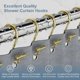 thumbnail image 2 of Rustproof Metal Shower Curtain Hooks Rings for Bathroom Shower Curtain Rod, T-Shaped Decorative Shower Hooks Rings, Set of 12 (Gold), 2 of 4
