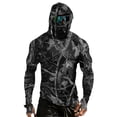 thumbnail image 2 of Mens Long Sleeve Sun Protection Shirts UPF 50+ Fishing Hoodie with Neck Gaiter & Thumbholes, Breathable Quick-Dry Sun Protection Shirt for Outdoor, 2 of 9