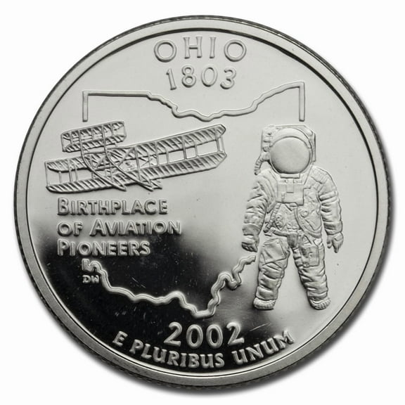 2002-S Ohio State Quarter Gem Proof (Silver)