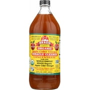 (2 Pack) Bragg Organic Apple Cider Vinegar, Miracle Cleanse Concentrate - 32 oz