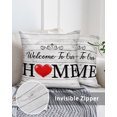 thumbnail image 3 of Waterproof Outdoor Throw Pillows with Inserts 16"x16" Set of 2, White Wood Grain Soft Decorative Pillowcases for Couch Bedroom, Red Heart Vintage Farmhouse Country Pillow Covers for Sofa Living Room, 3 of 8