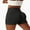 Black, variant on Sociala Women's Workout Gym Shorts Booty V Cross Yoga Biker Shorts