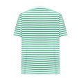 thumbnail image 5 of Rezuofi 1 Pcs Womens Short Puff Sleeve Tops Striped Color Block Summer T Shirt Trendy Casual Crew Neck Basic Tee, 5 of 6