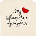 thumbnail image 4 of Inktastic My Heart belongs firefighter Girls Toddler T-Shirt, 4 of 5