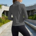 thumbnail image 4 of UDAUDU Women's Plus Size Sun Shirts UPF 50+ UV Protection Clothing Long Sleeve Full Zip Jacket Lightweight Workout Athletic Tops Dark Gray 4XL, 4 of 7