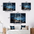 thumbnail image 4 of Designart "Silent Night on the Beach I" Nautical & Beach Wall Art Prints Set, 4 of 5