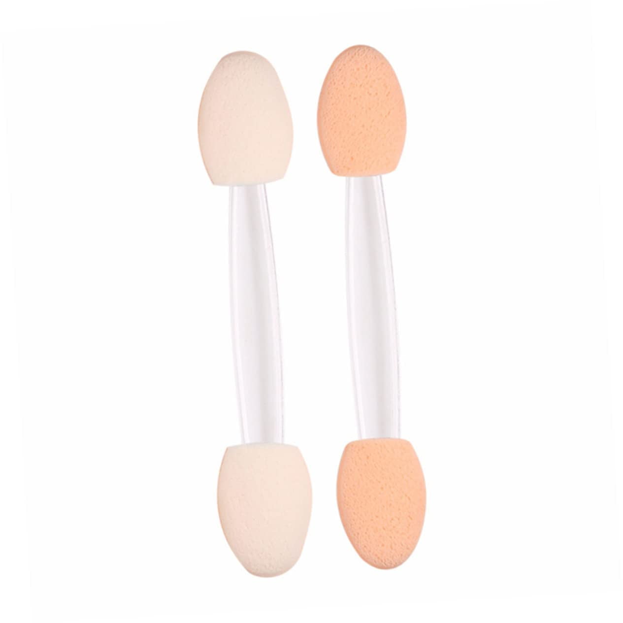 30pcs White Makeup Women Ended Disposable Tool Oval Sides Home