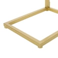 thumbnail image 6 of Mohar Metal Glass Top C-Shaped Side Table, Gold, 6 of 9