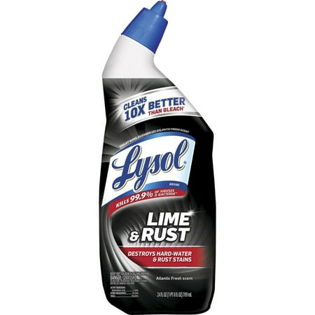 Lysol, RAC98013CT, Lime/Rust Toilet Bowl Cleaner, 9 / Carton, Blue