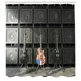 thumbnail image 3 of Ambesonne Music Shower Curtain, Digital Rock Guitar, 69"Wx70"L, Multicolor, 3 of 5