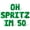 Green, variant on Letter Balloons - OH SPRITZ IM 50 16" Inch Alphabet Letters Foil Mylar Balloon 50th Birthday Party Banner (White)