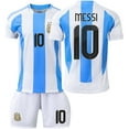 Mens/Kids 20242025 Soccer Game Champion 3 Stars Argentina Fans 11