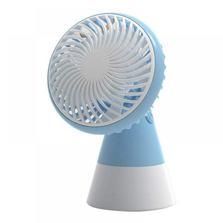 mollie 8-Inch Small Rechargeable USB Desk Fan Battery Operated with Speeds  for Home Office Bedroom Mini Portable Personal Quiet Desktop Air Circulator