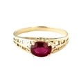 thumbnail image 2 of Galaxy Gold 1.15 ct 18K Solid Gold Filigree Solitaire Ring Ruby 2330 (5.5), 2 of 5