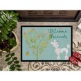 thumbnail image 3 of Carolines Treasures BB7614MAT Welcome Friends White Poodle Doormat 18x27 27"L x 18"W multicolor, 3 of 4