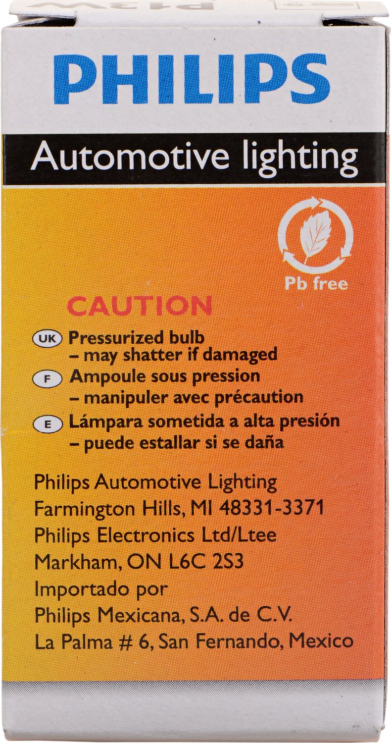 Philips Hipervision Bulb P13W, Clear, Twist Type, Always Change In Pairs! - image 2 of 7