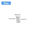 thumbnail image 2 of Unique Bargains Compression Spring, 5 Pack 304 Stainless Steel, 8mm OD, 1mm Wire, 10mm Length, 2 of 6