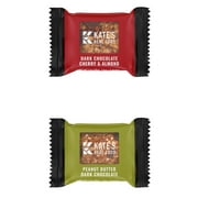 Kate's Real Food Mini Snack Bars Variety, Gluten-Free, 20 Bars (10 x Dark Chocolate Cherry & Almond + 10 x Peanut Butter Dark Chocolate), Net wt. 22 oz (624g)