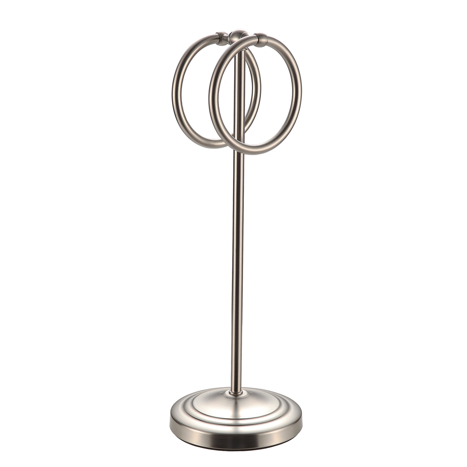 Orlif 17" Fingertip Towel Holder Stand，2 Hanging Rings Towel Racks