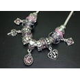 thumbnail image 3 of Falari Multi-Color, Birthstone Charm Beads Bracelet, Silvertone, 3 of 6